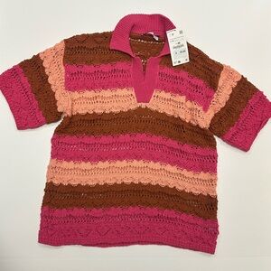 ZARA OPEN-KNIT SWEATER SZ. L-XL